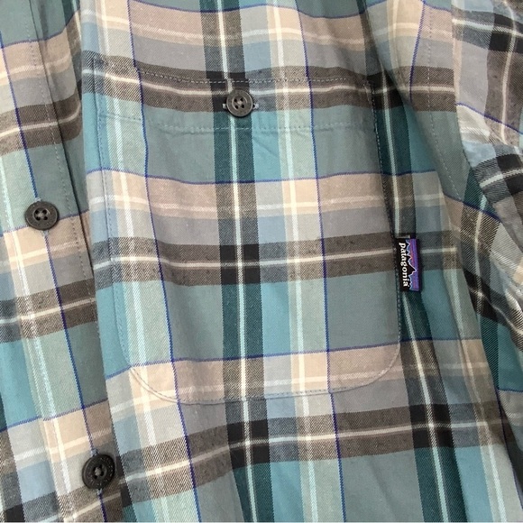 Patagonia Men’s Long Sleeve Button Down Plaid 100% Organic Cotton Shirt. Size XL - Picture 5 of 7